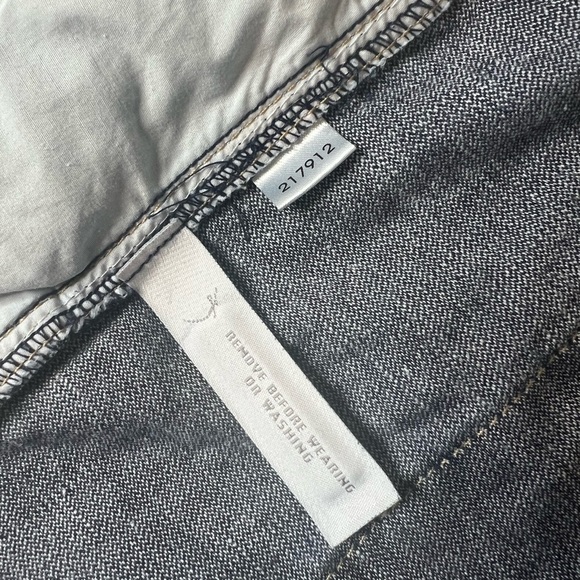 LOFT Dark Denim Jeans Shorts Cotton Linen Blend Tie Waist Size 16 NWOT‎ - Picture 12 of 14